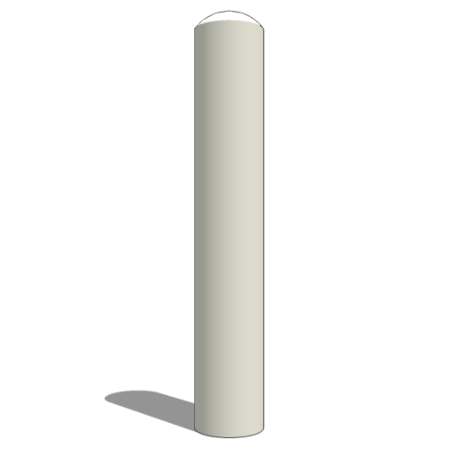 CAD Drawings BIM Models Reliance Foundry Co. Ltd. R-7180 Bolt Down Bollard